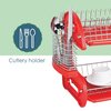 Home Basics Home Basics 2-Tier Plastic Dish Drainer ZOR96081